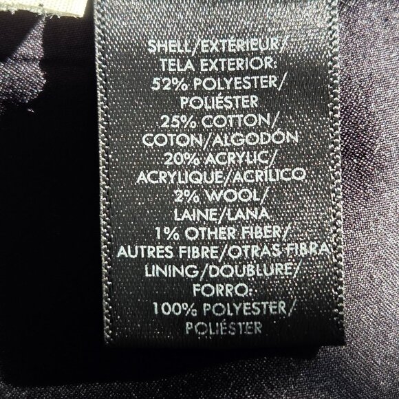 Ann Taylor Tweed Mini Skirt Black & White w/ Fringed Hem Size 8 - Picture 8 of 11